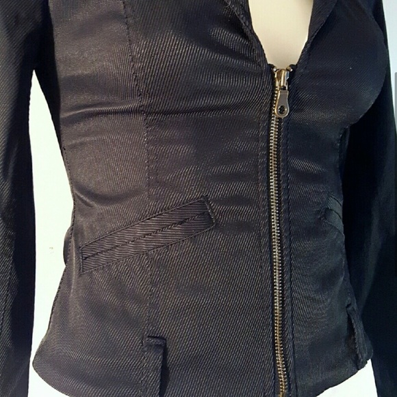 Vintage Guess Jeans Black Corset Bustier Jacket - Picture 4 of 10